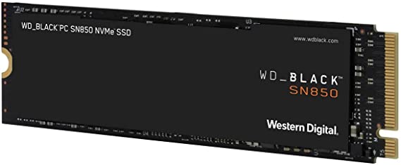 WD_BLACK SN850 M.2 NVMe SSD (PCIe Gen 4.0) 500GB, Up to 7,000/4,100 Read/Write