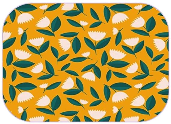 Creative Handcraft Mouse Pad from Creative Handcraft - Pure Rubber Mouse Pad - Flowers Yellow Background