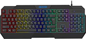 HOOD KB800 Gaming Keyboard/RGP 7 Color/MIC For RGB/Anti Ghost/2Y