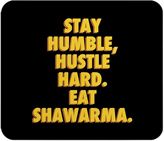 Loud Universe Humble Shawarma Dubai Rectangular Thick Flexible Mouse Pad