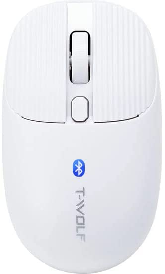 T-WOLF X9 Bluetooth mouse 3 Gear DPI Switching | HighEnd Portable Mouse | White