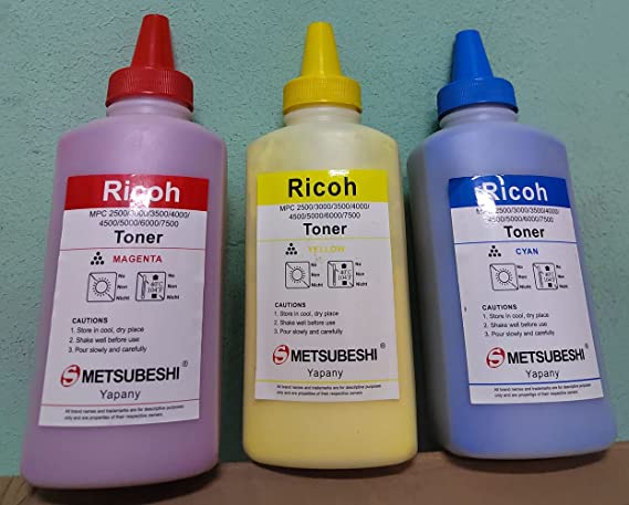 Toner Refill for all Ricoh color printers and copiers, Ricoh Aficio MP C2300, 4000, 5000, 6000, 2500, 3500, 4500 , 7500