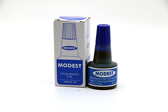 MODEST Ink Stamp Pad without Oil (Blue,30ml)…