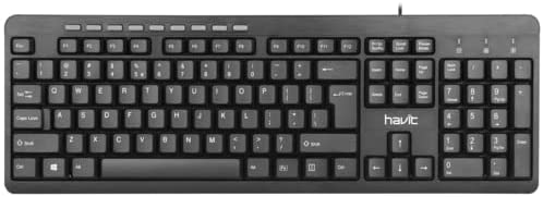 HAVIT HV-KB256 Multimedia Keyboard,Black