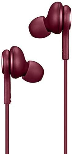 Earbuds Stereo Headphones for Compatible with Note 10, Note 10+, S10, S9 Plus, S10e, Red