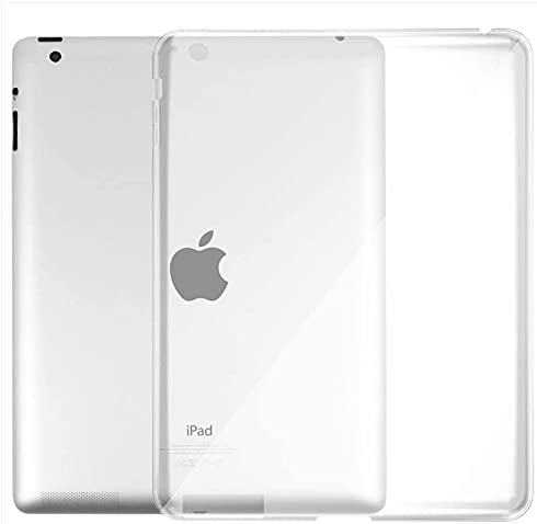 iPad 2 3 4 9.7'' Case, Asgens Transparent Slim Silicone Soft TPU Tablet Computer Case for Apple iPad 2 3 4, 9.7'' (Old Model)