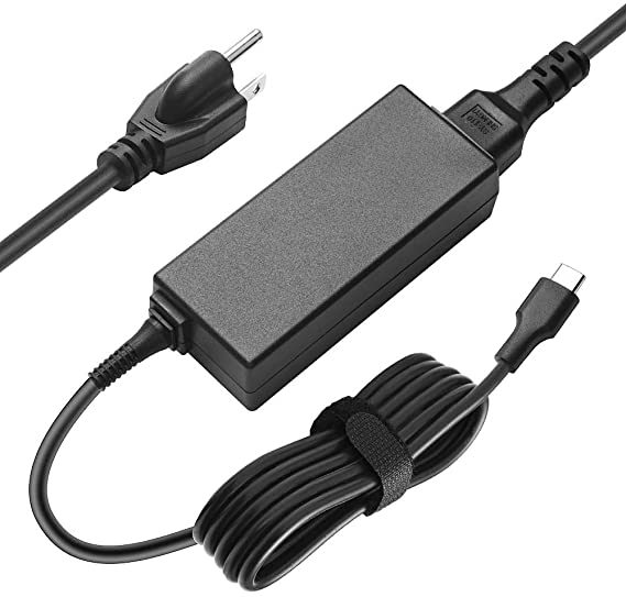 45W USB Type C AC Charger Fit for HP Spectre X2 12-a001dx 12-a008nr 12-a009nr 12-ab010nr 13-v010ca 13-v001dx 13-v011dx 13-v111dx 13-v018ca 13-v021nr 13-v024tu Laptop Power Cord Supply Adapter