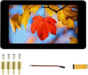 7 inch Capacitive Touch Display 800x480 Hardware Resolution Touchscreen 7 inch DSI LCD TFT Screen for Raspberry Pi 4B/3B+/3A+/3B/2B/B+/A+