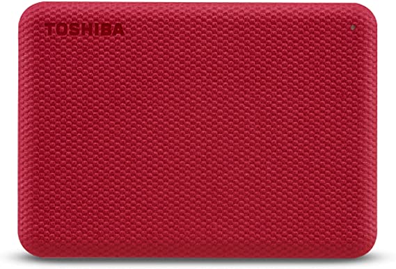 Toshiba 2TB Canvio Advance Portable Hard drive USB 3.2 Gen 1 With Automatic Backup,Red -HDTCA20ER3AA