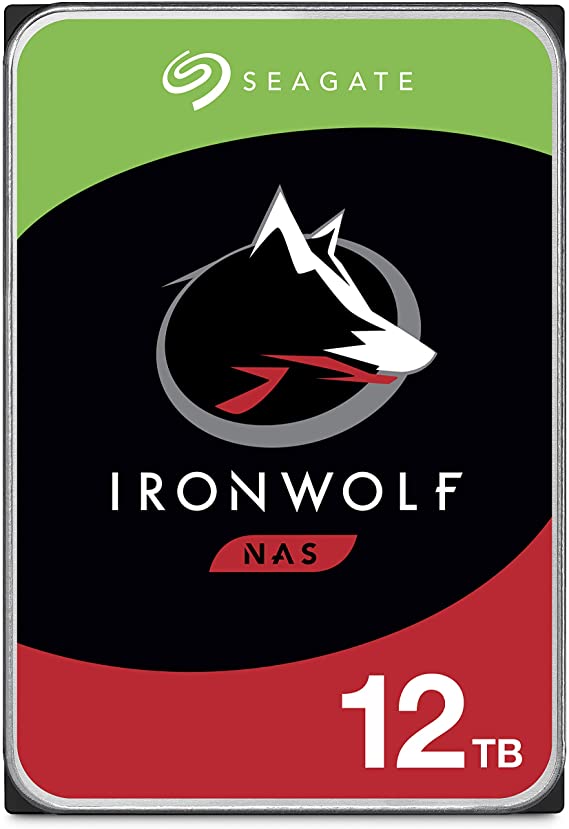 Seagate IronWolf 12TB NAS Internal Hard Drive HDD – 3.5 Inch SATA 6Gb/s 7200 RPM 256MB Cache for RAID Network Attached Storage – Frustration Free Packaging (ST12000VN0008)