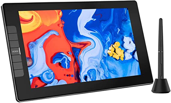 VEIKK VK1200 Drawing Tablet with Screen 11.6 inch Full-Laminated Art Tablet Graphic Tablet with Screen with Tilt Function Battery Free Stylus and 6 Shortcut Keys(8192 Levels Pen Pressure)