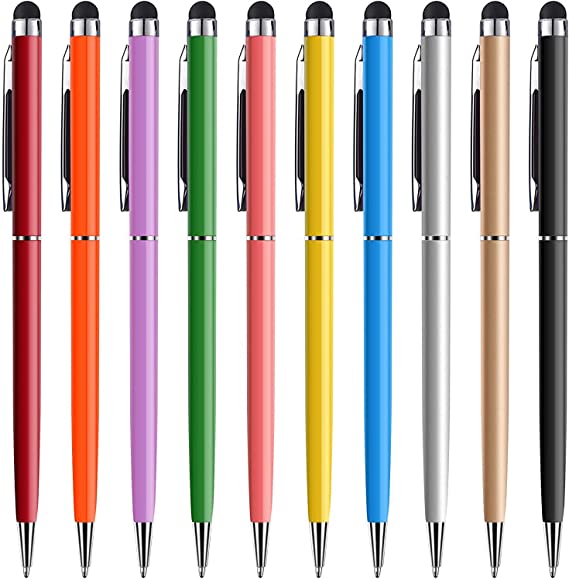 anngrowy 10 Pcs Stylus Pens for Touch Screens, Tablet Stylus Compatible with iPad iPhone