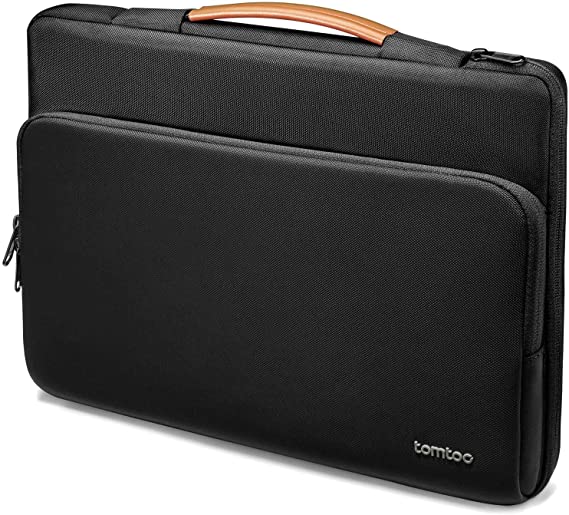 tomtoc Recycled Laptop Carrying Case for 15.6 Inch Acer Aspire 5, HP Pavilion, ASUS ROG Zephyrus, 2020 New Dell XPS 17, More Dell Asus ThinkPad 15 Inch Chromebook. Water-Resistant Accessory Bag