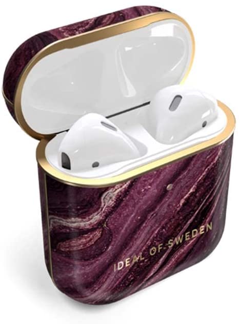 Fashion AirPods Case Golden Plum