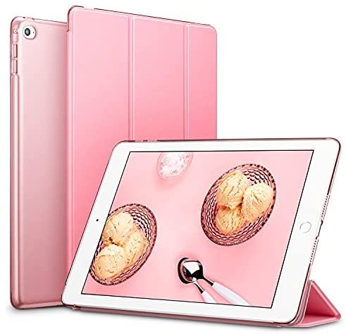 Smart Case for iPad mini 4/5 Lightweight Slim Shell Translucent Frosted Back Cover - Pink