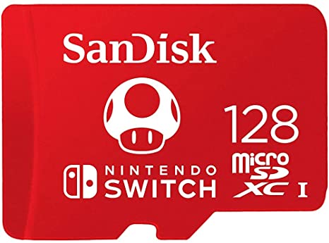 128GB microSDXC-Card of SanDisk, Licensed for Nintendo-Switch - SDSQXAO-128G-GNCZN
