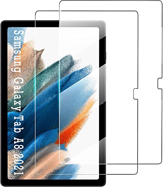 Rosbtib Screen Protector Compatible with Samsung Galaxy Tab A8 10.5 Inch 2021 (SM-X205/SM-X200), 9H Hardness Anti-Scratch Tempered Glass Protective Glass for Galaxy Tab A8 Pack of 2