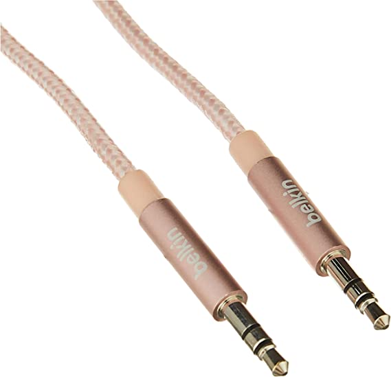 Belkin AV10164BT04-C00 Mixit Metallic Aux/Auxiliary Cable 1.2M Rose Gold