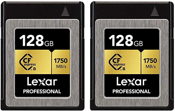 Lexar LCFX10-128CRBNA 128GB Professional CFexpress CFX Type B Memory Card 2 Pack