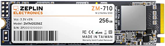 ZEPLIN ELECTRONICS ZM-710 256GB M.2 NVME Internal Solid State Drive Gaming SSD