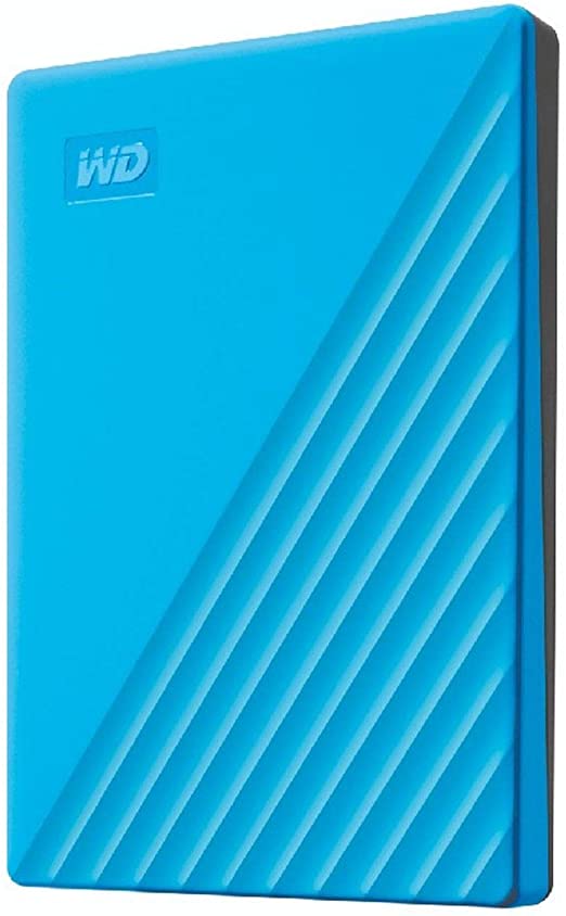 WD 1TB My Passport Portable External Hard Drive HDD, USB 3.0, USB 2.0 Compatible, Blue - WDBYVG0010BBL-WESN