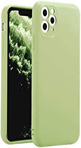 iEugen Compatible with iPhone 11 6.1 inch(2019) Liquid Silicone Case,Gel Rubber Protection Shockproof Slim Shell Cover Case with Anti-Scratch Microfiber Lining Cushion Drop Protection,Green